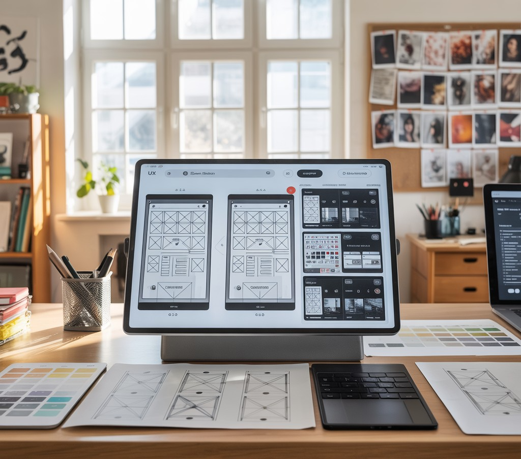 Phase de conception UX/UI dans une agence web