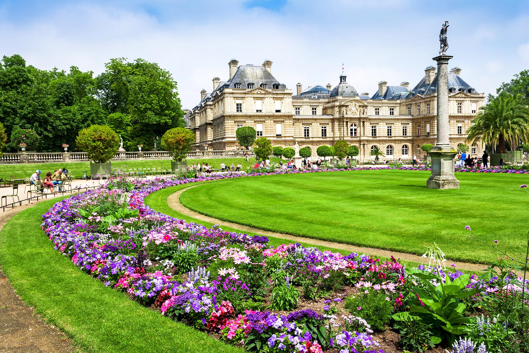 Le Jardin du Luxembourg à Paris pour un projet web.