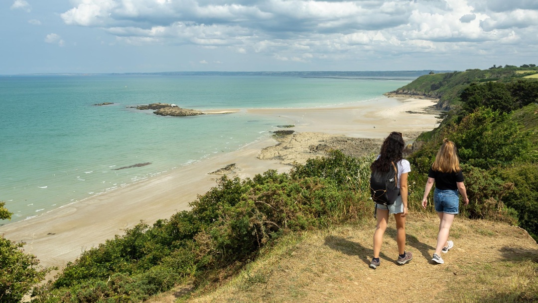 La baie de Saint-Brieuc pour un projet de développement web.